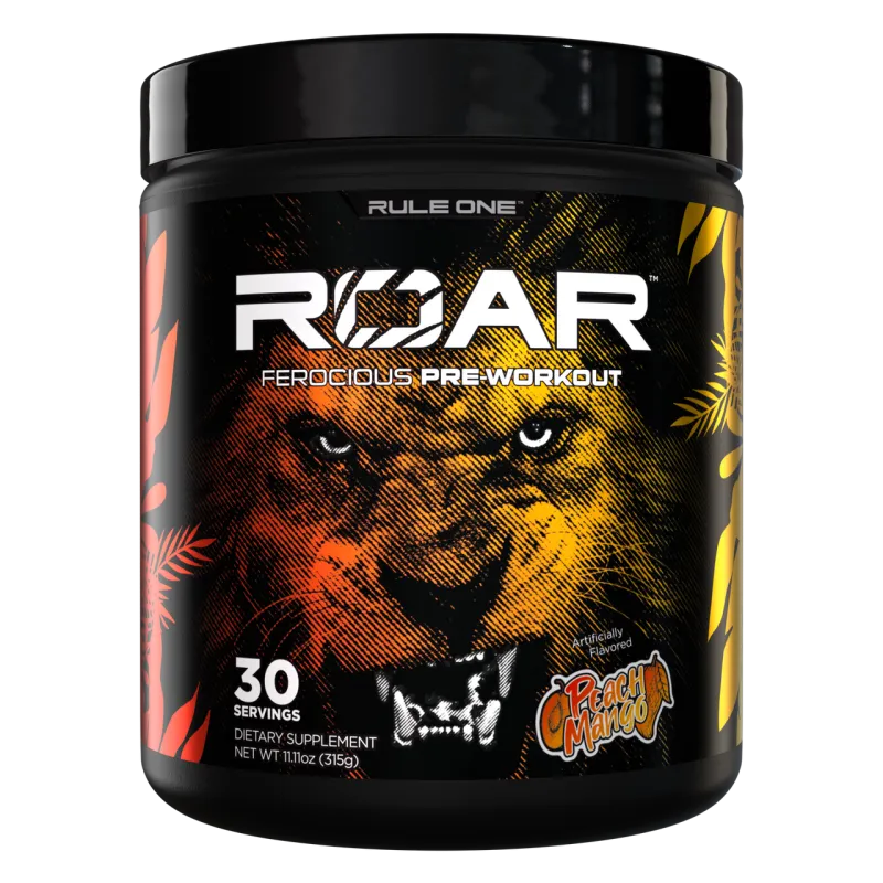 Rule 1 Roar Pre Workout  — Peach Mango / 30